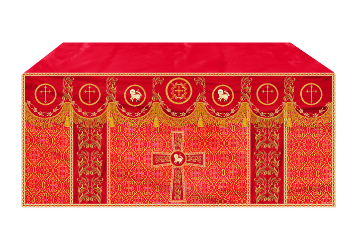 Altar Cloth with Liturgical Motif and Trims