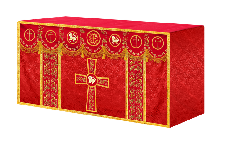 Church Altar Cloth with Refined Embroidery and Motif