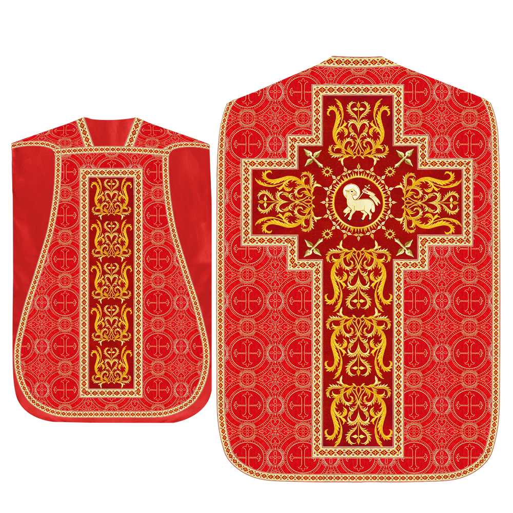 Set of Four Beautiful Roman chasuble vestments