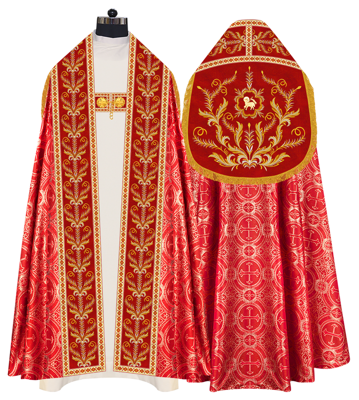 Traditional Embroidered Roman Cope Vestment