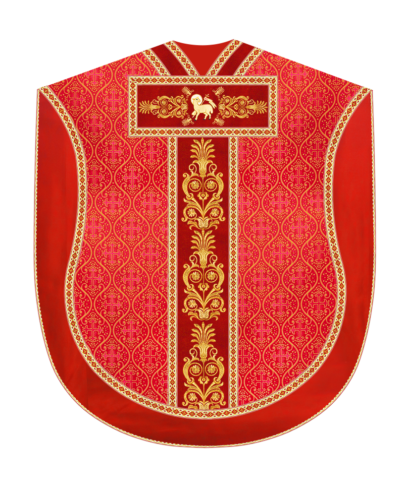 Borromean Chasuble Vestment With Detailed Braids and Trims