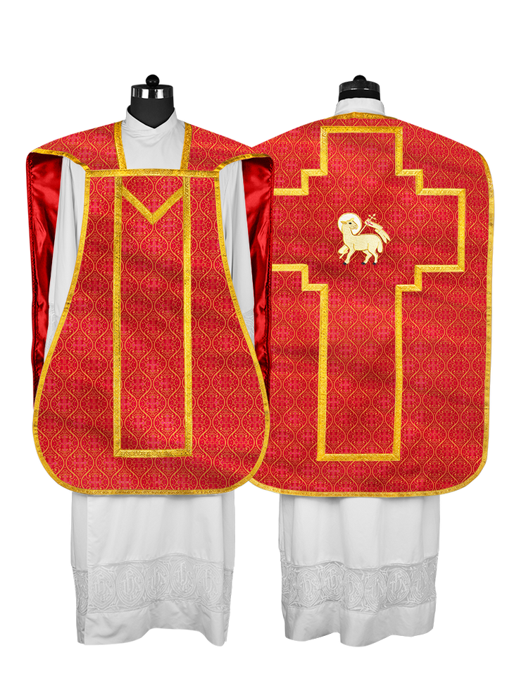 Roman Chasuble with adorned motif