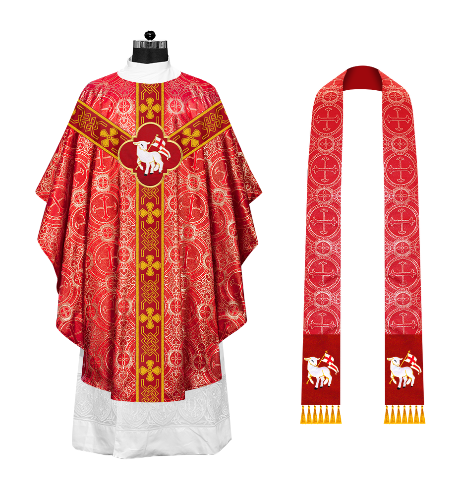 Gothic Chasuble with Motif and Trims