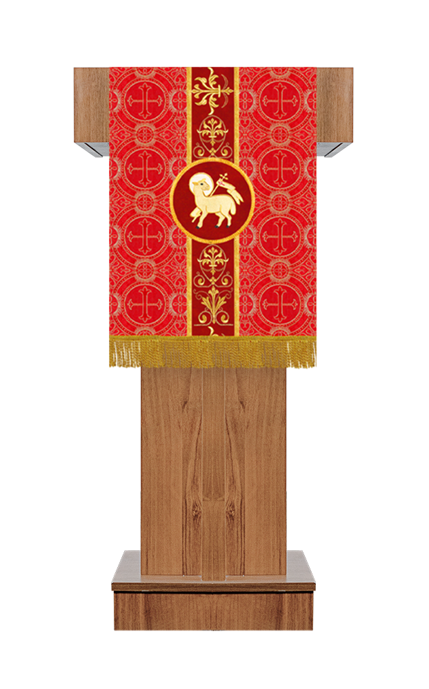 Pulpit/Lectern with Embroidered Trim