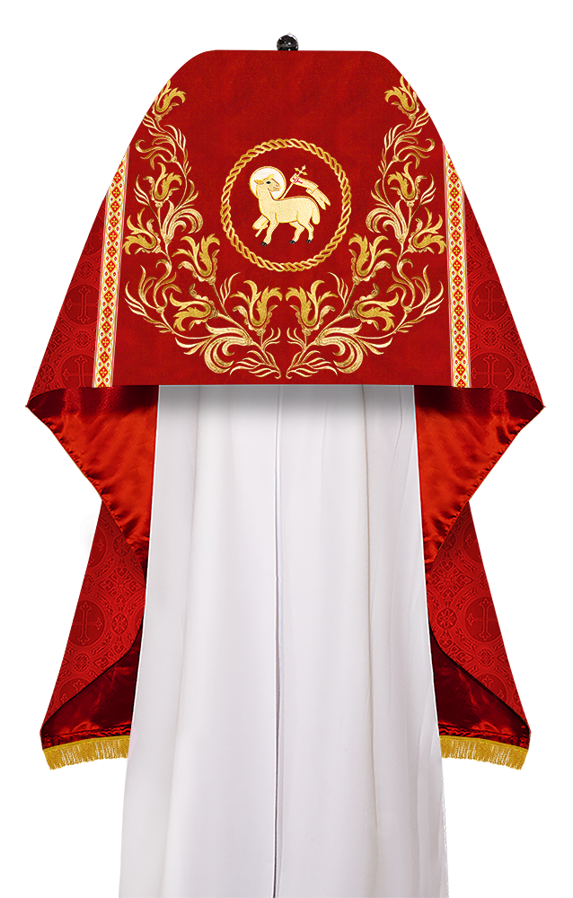 Humeral Veil Vestment with Embroidery Motif