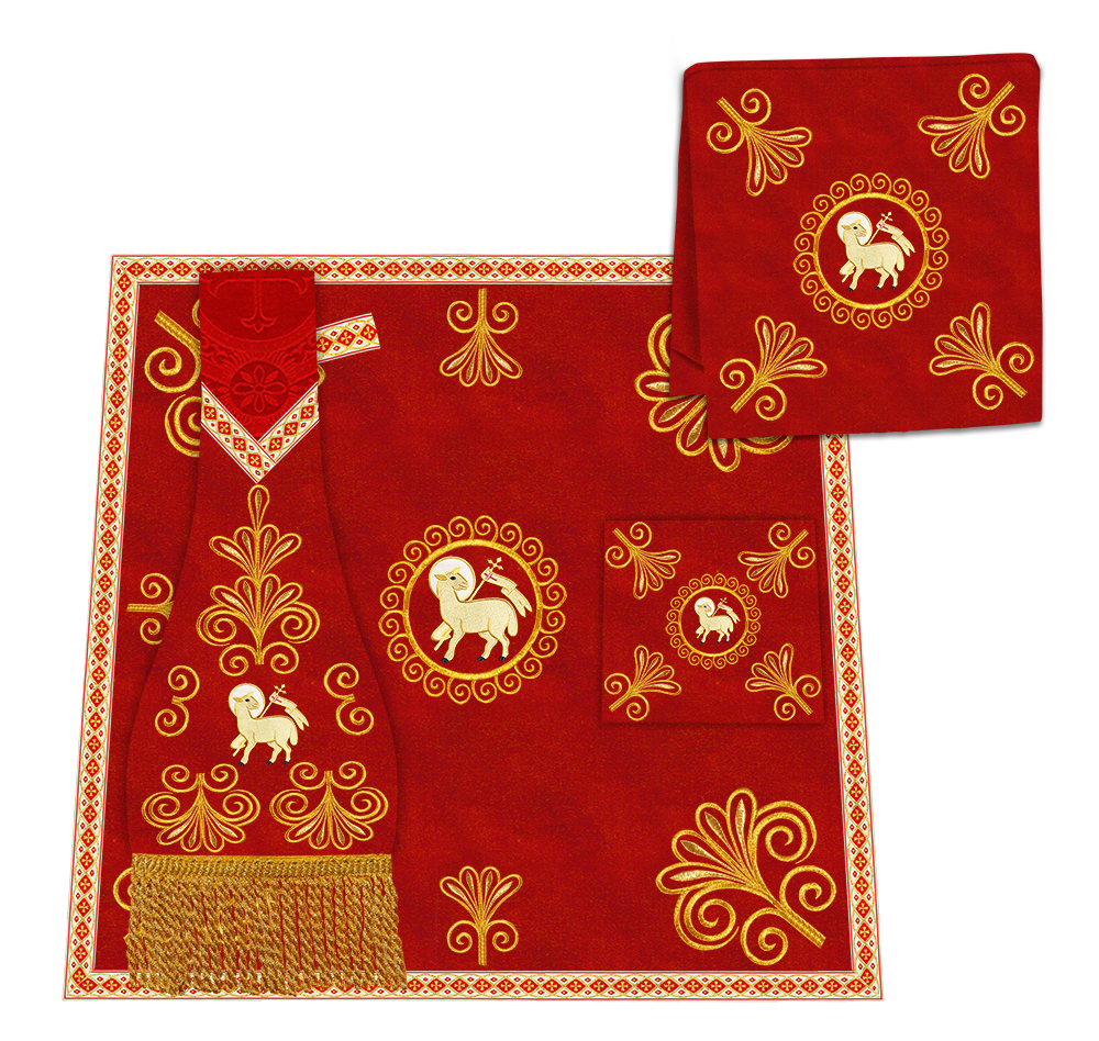 Gothic Cope Vestments With Spiritual Motif and Trims