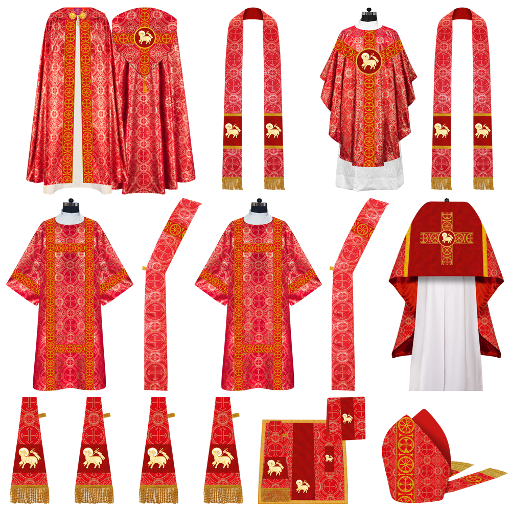 Gothic Highline Mass Set with Embroidered Motif and Trims