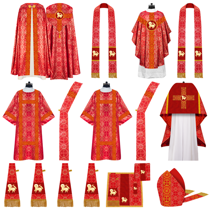 Gothic Highline Mass Set with Embroidered Motif and Trims