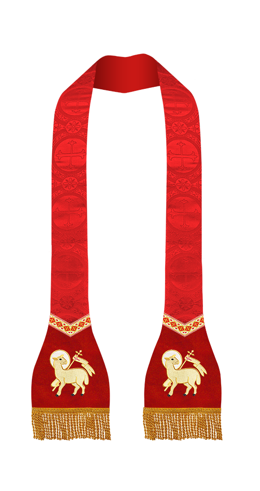 Roman Stole with Motif and trims