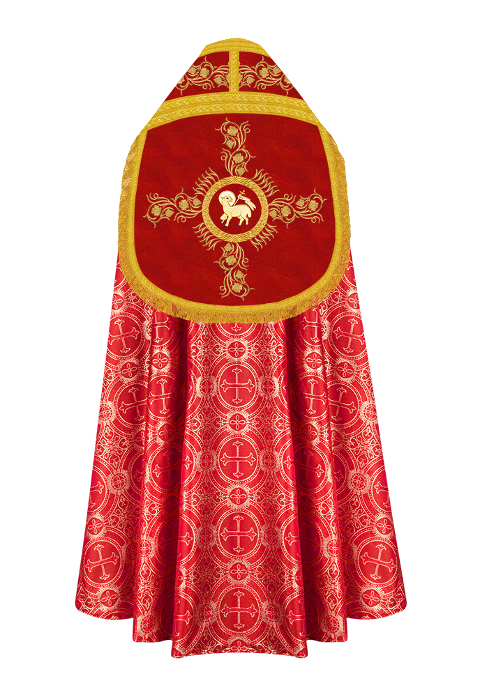 Roman Cope With Grapes Embroidery