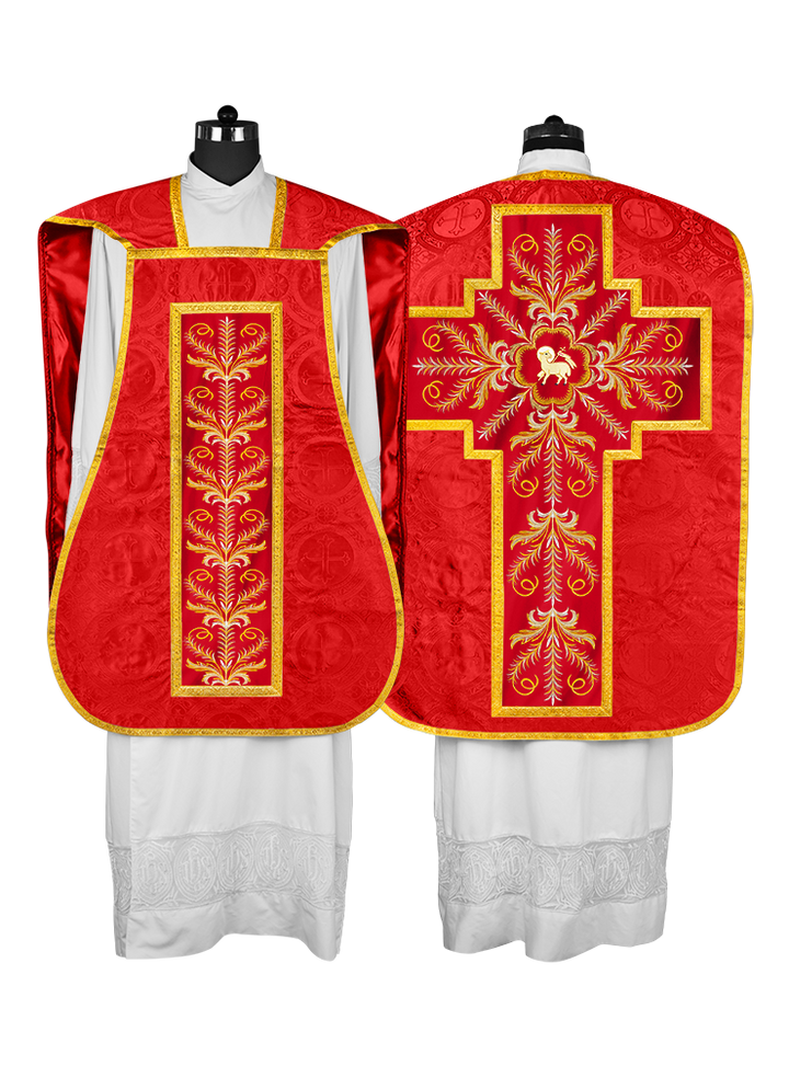 Roman Chasuble with liturgical motifs