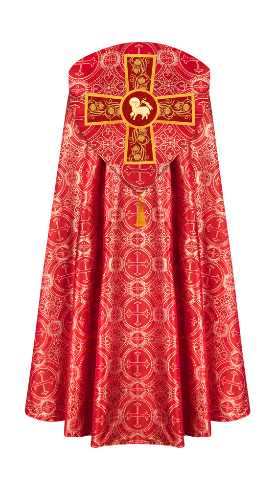 Gothic Cope Vestment with Ornate Embroidery