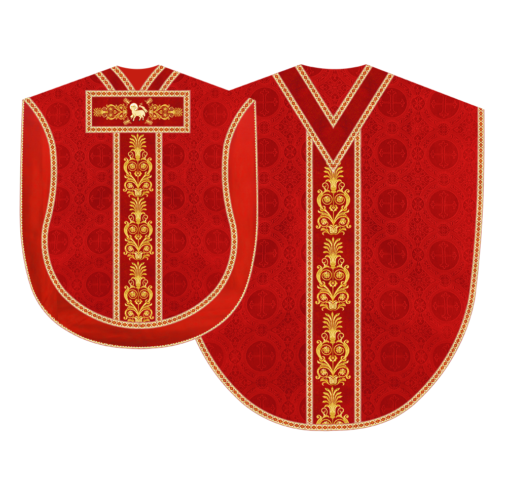 Borromean Chasuble Vestment With Detailed Braids and Trims