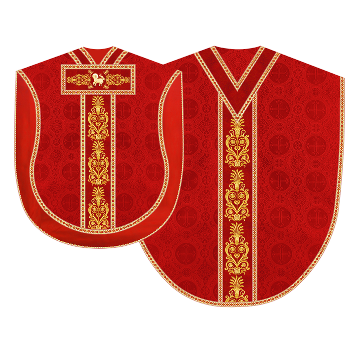 Borromean Chasuble Vestment With Detailed Braids and Trims