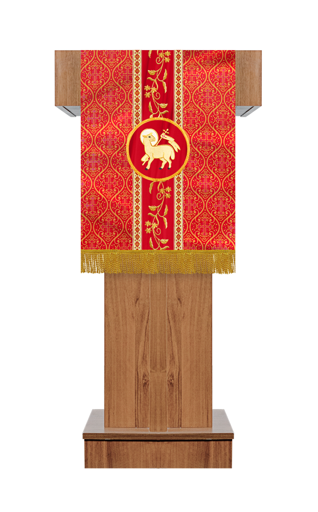 Altar Table Cloth With Floral Embroidery trims