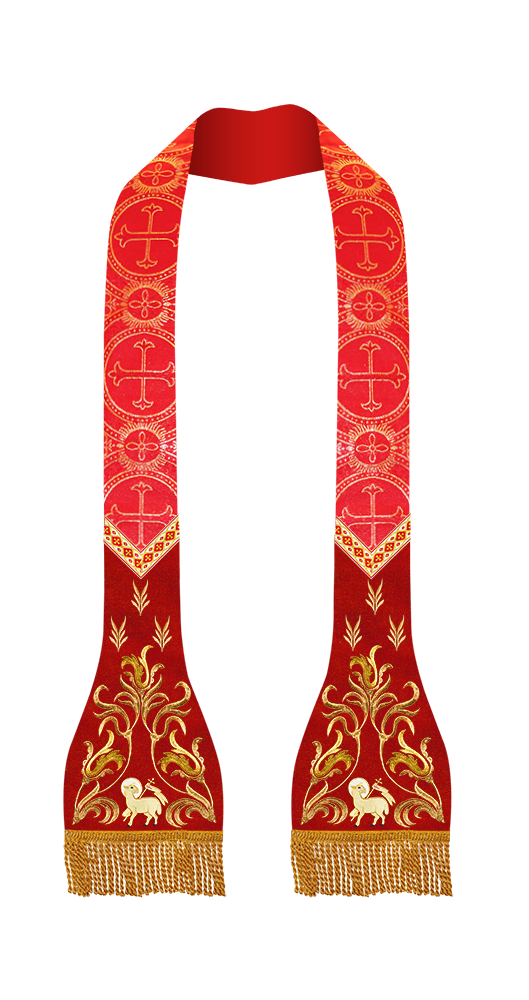 Roman Catholic Stole with Spiritual motif