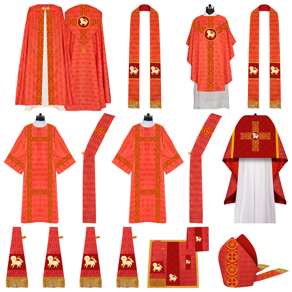 Gothic Highline Mass Set with Embroidered Motif and Trims