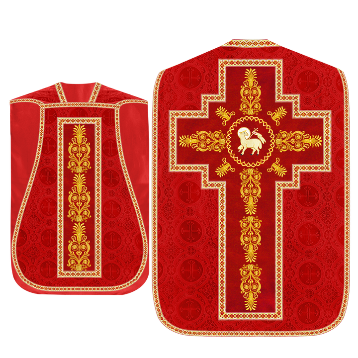 Set of Four Traditional Roman chasuble Vestments