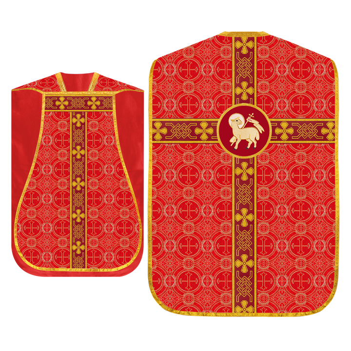 Roman chasuble adorned with lace