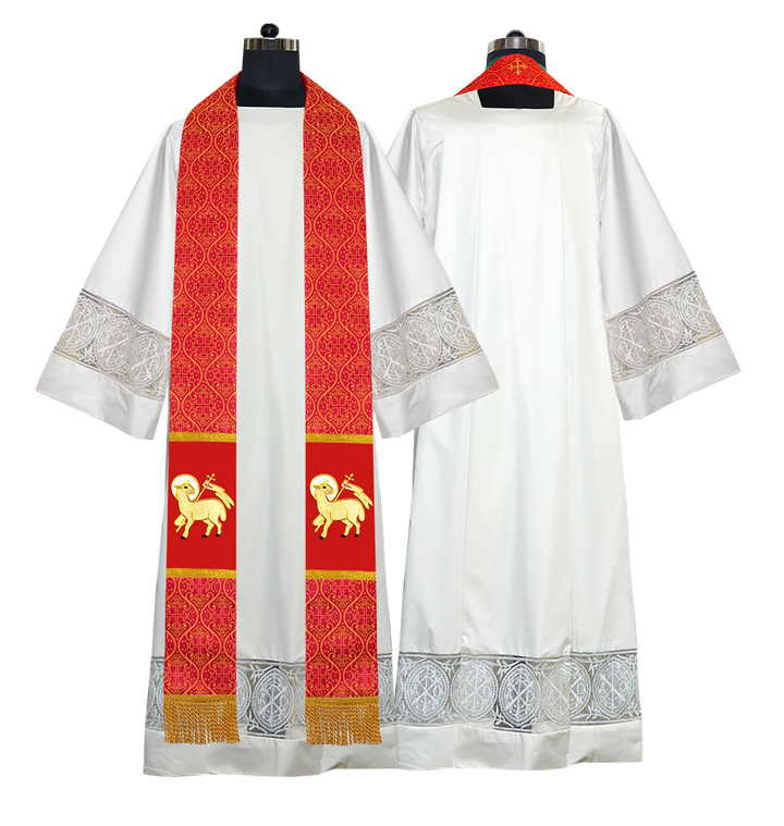Set of 33 Clergy Stole with Spiritual Motif - Ogee