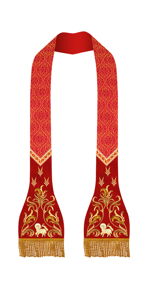 Roman Catholic Stole with Spiritual motif