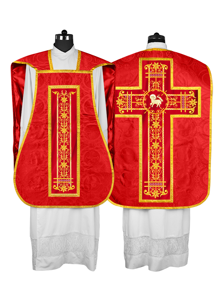 Vestimentas católicas con espalda de violín 