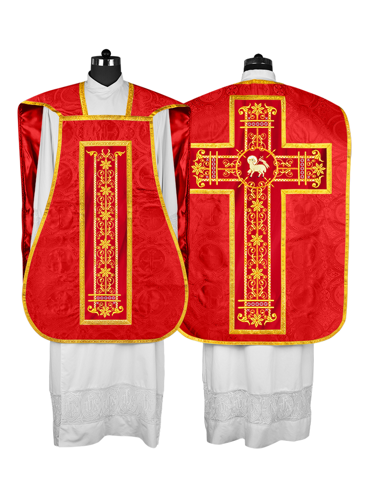 Vestimentas católicas con espalda de violín 