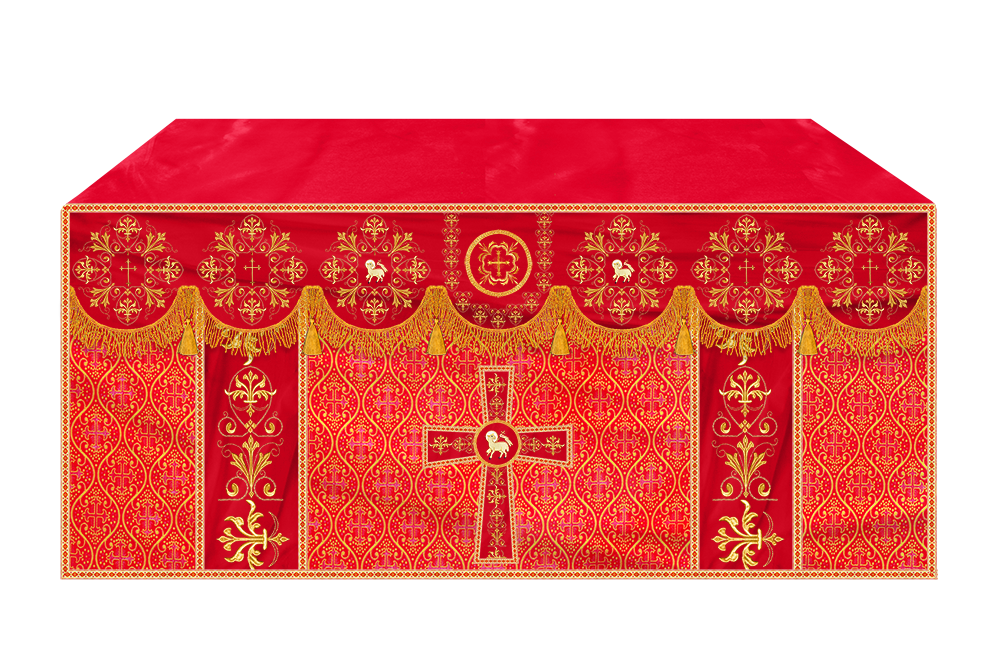 Altar Cloth with Spiritual Motif and Trims