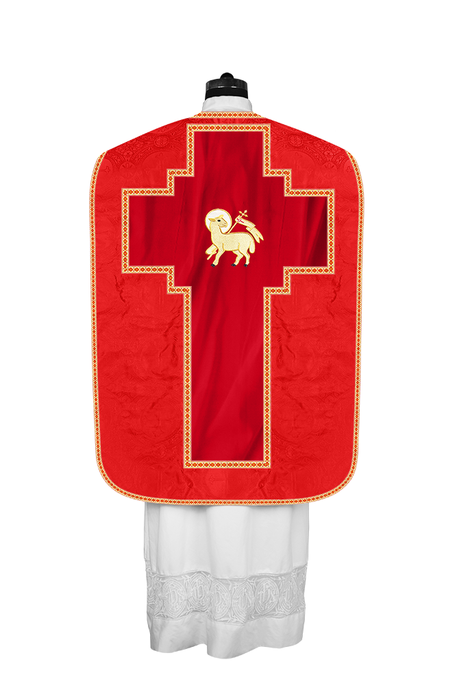 Roman chasuble with Motif and Trims