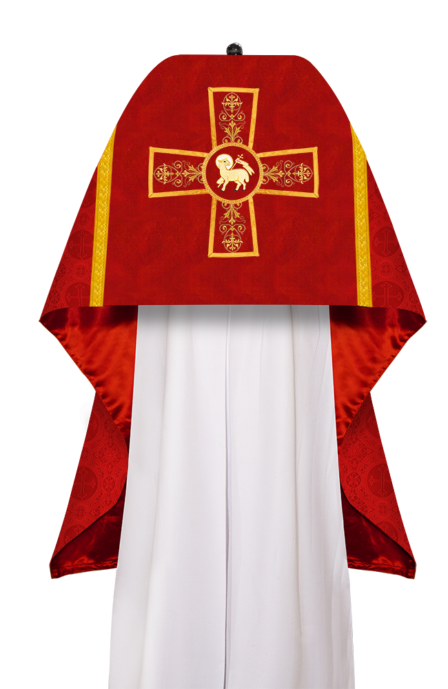 Humeral veil with Vestment Woven Braided Trims