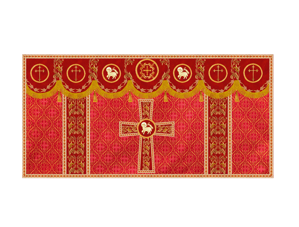 Altar Cloth with Liturgical Motif and Trims