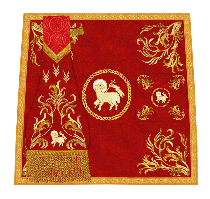 Liturgical Mass Set with Embroidered Details