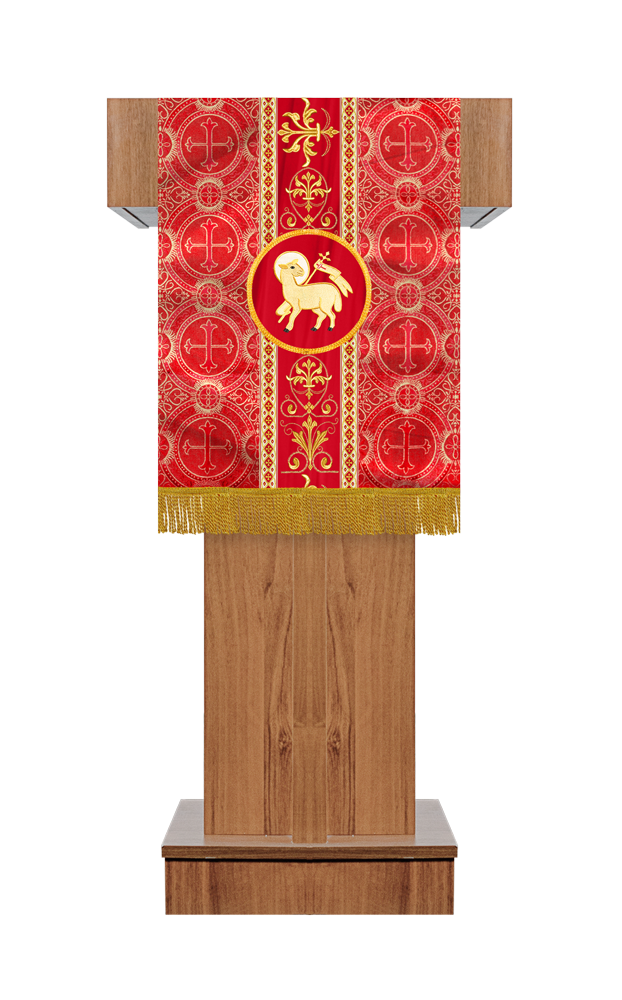 Altar Cloth with Spiritual Motif and Trims