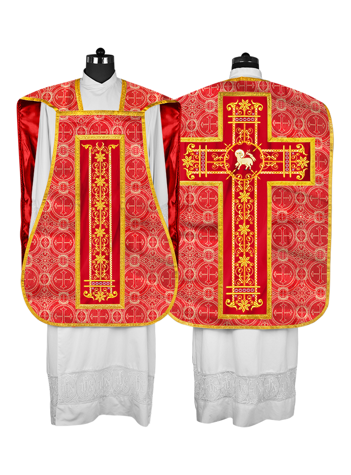 Vestimentas católicas con espalda de violín 