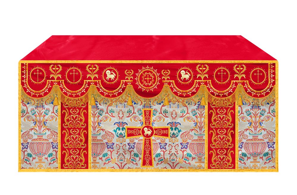 Tapestry Altar Cloth with Woven Braids