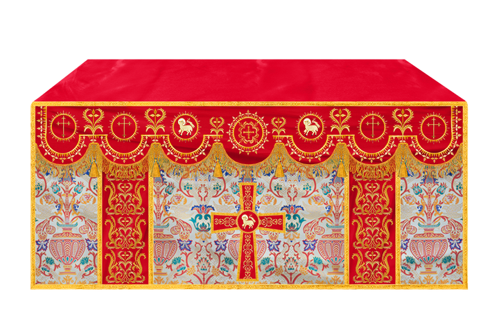 Tapestry Altar Cloth with Woven Braids