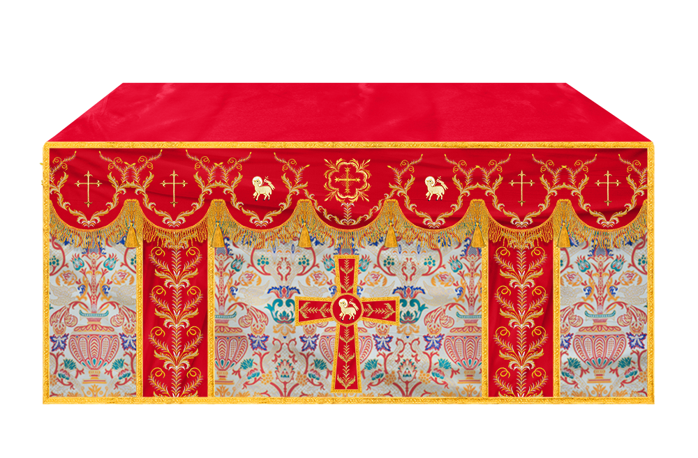Tapestry Altar Cloth with Liturgical Motif
