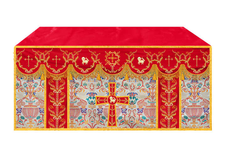 Tapestry Altar Cloth with Liturgical Motif