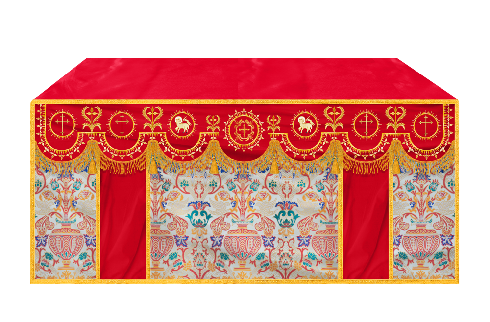 Tapestry Altar Cloth with Woven Braids