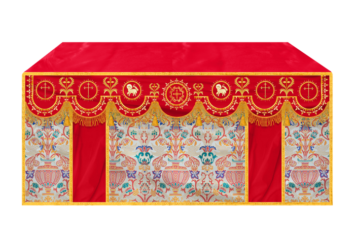 Tapestry Altar Cloth with Woven Braids