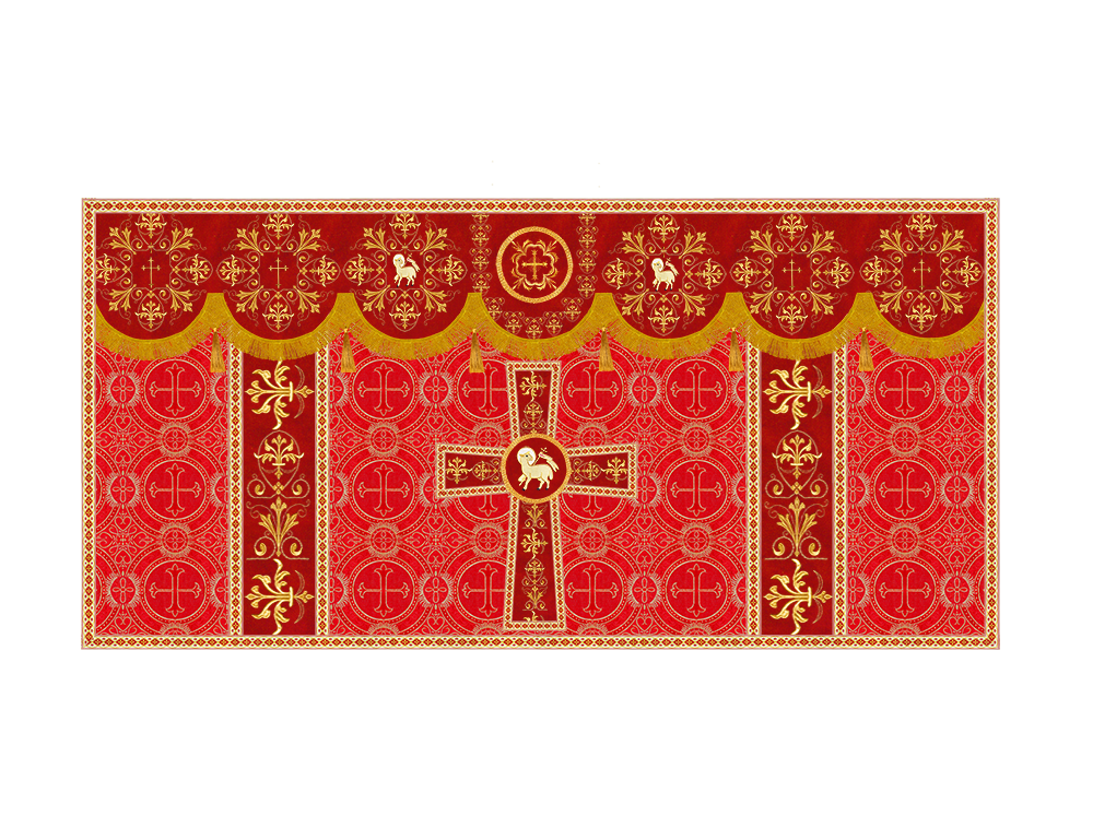 Altar Cloth with Spiritual Motif and Trims