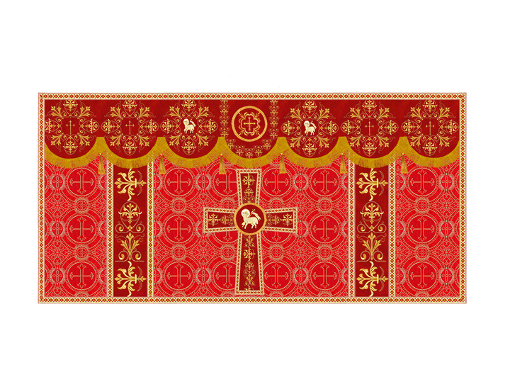 Altar Cloth with Spiritual Motif and Trims