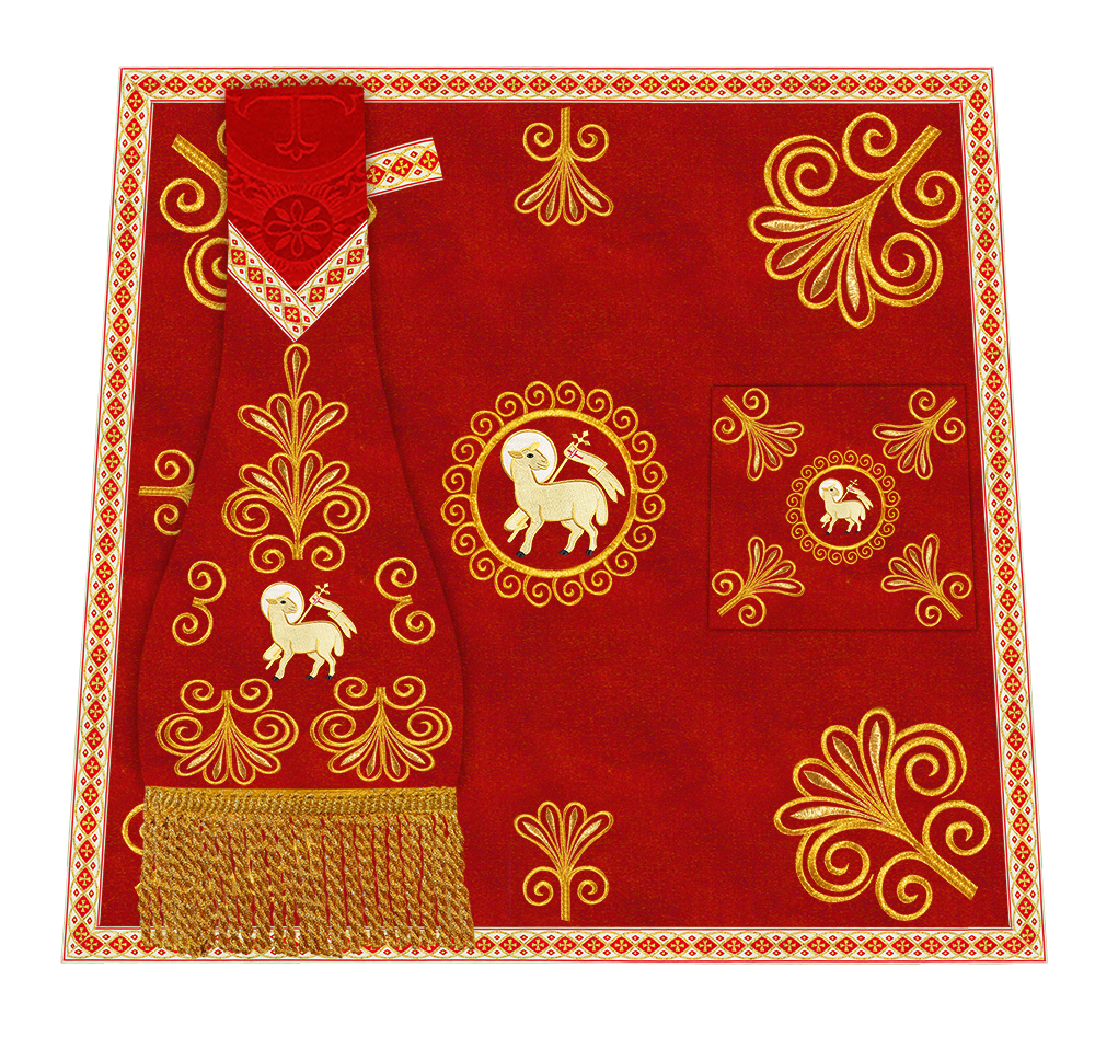 Ornate Embroidery Mass set with Motif