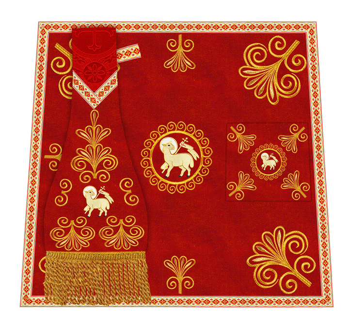 Ornate Embroidery Mass set with Motif