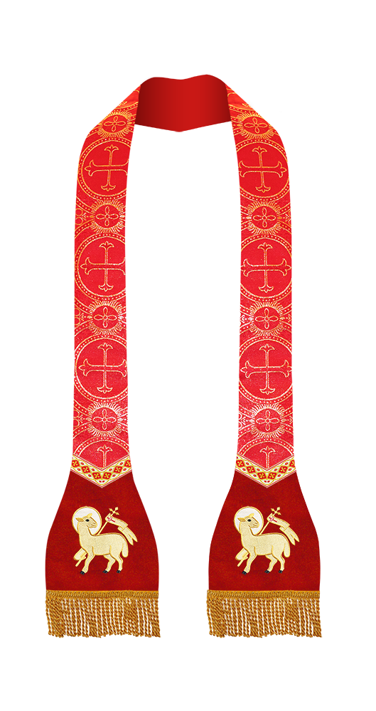 Roman Stole with Motif and trims