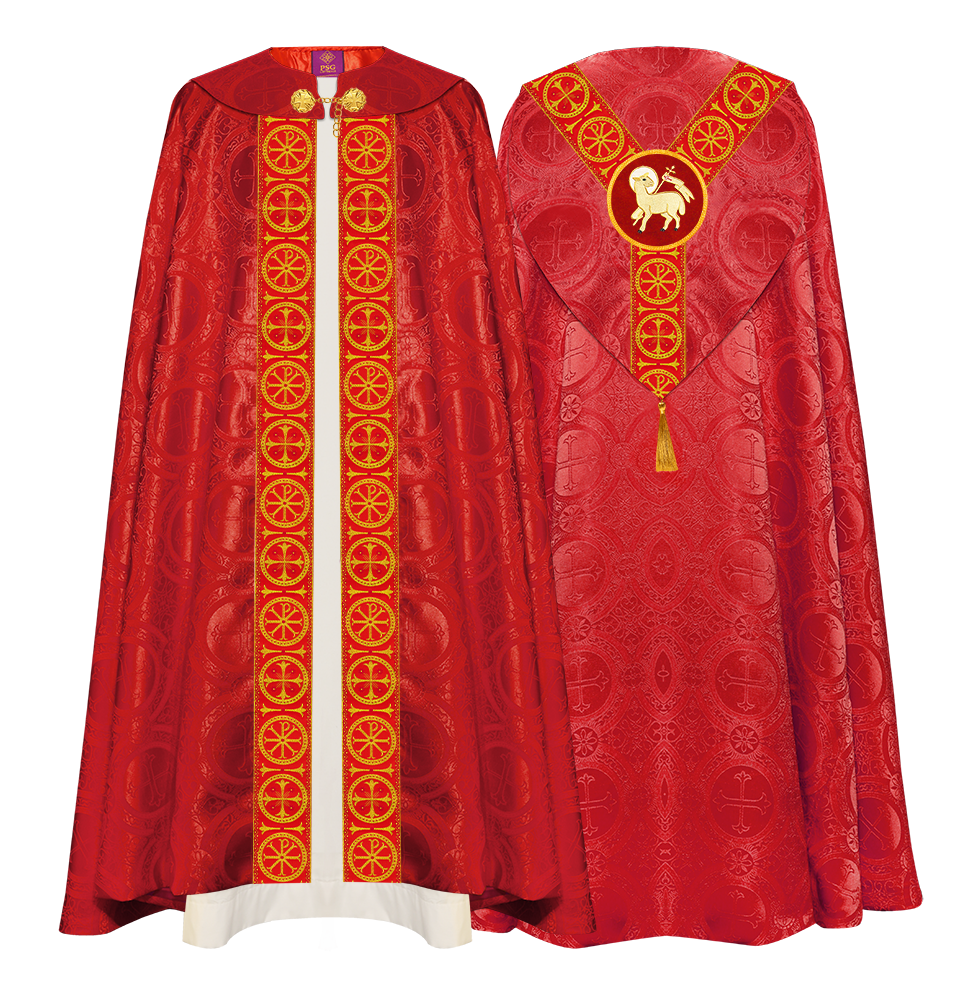 Gothic Cope Vestment with Y Type Embroidered Motif