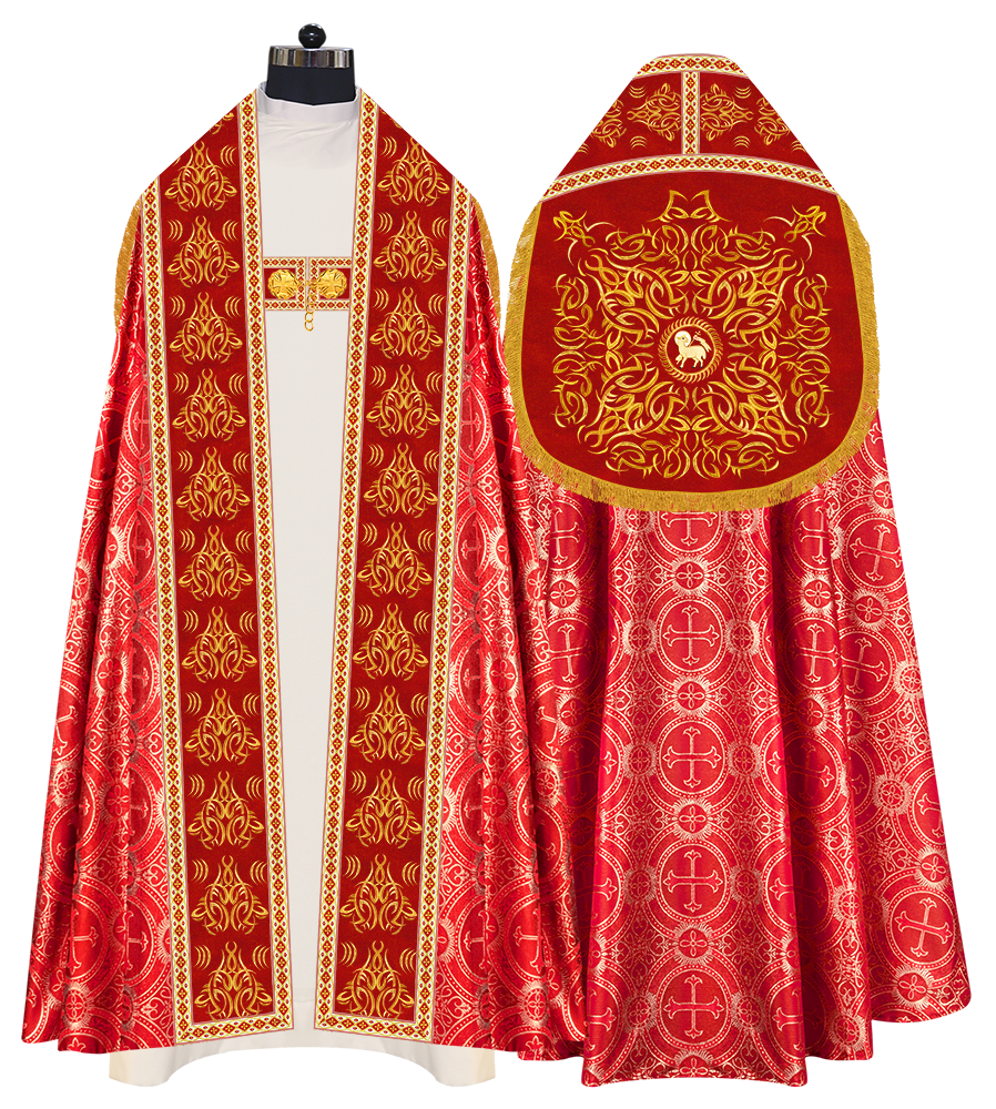 Traditional Embroidered Roman Cope Vestment