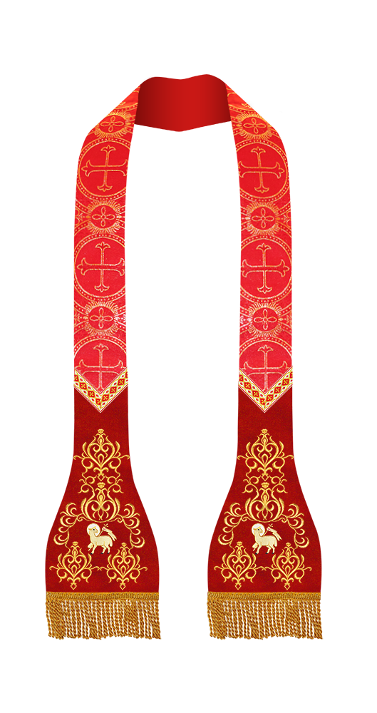 Set of Four Roman Stole with Ornate trims