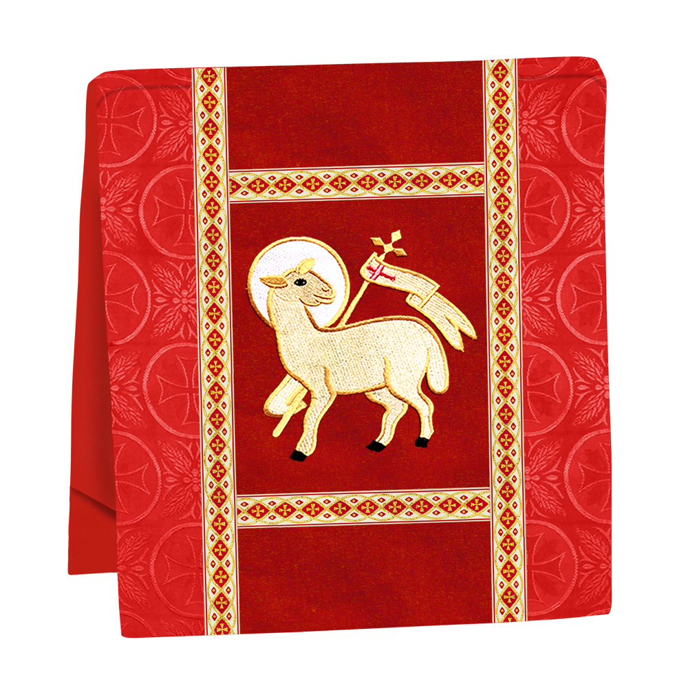 Traditional Altar Mass Set with  Embroidered Motifs