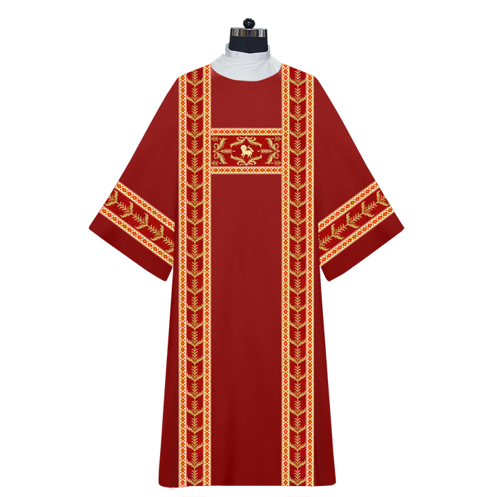 Dalmatics Vestments With Adorned Orphrey and Trims